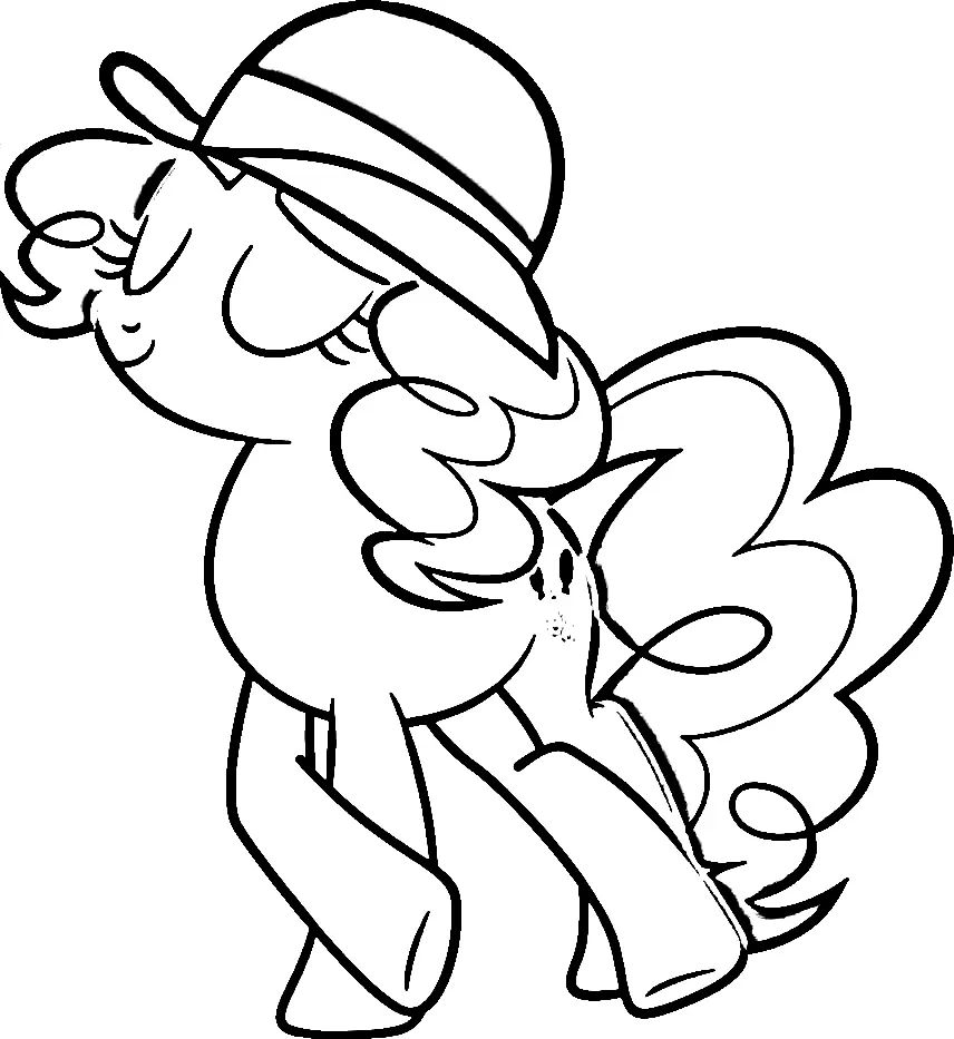 Çocuklar İçin Pinkie Pie Boyama Sayfaları 
