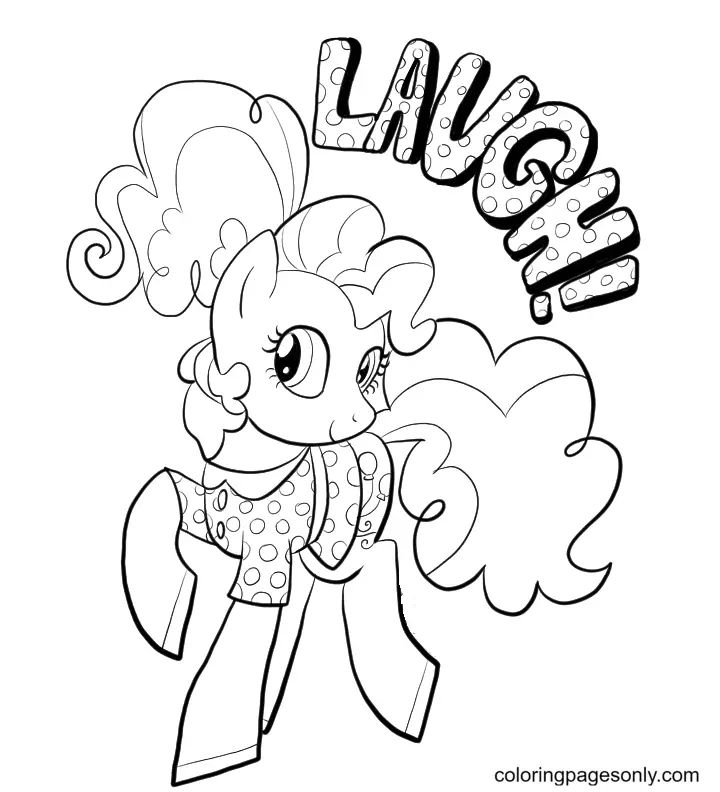 Çocuklar İçin Pinkie Pie Boyama Sayfaları 