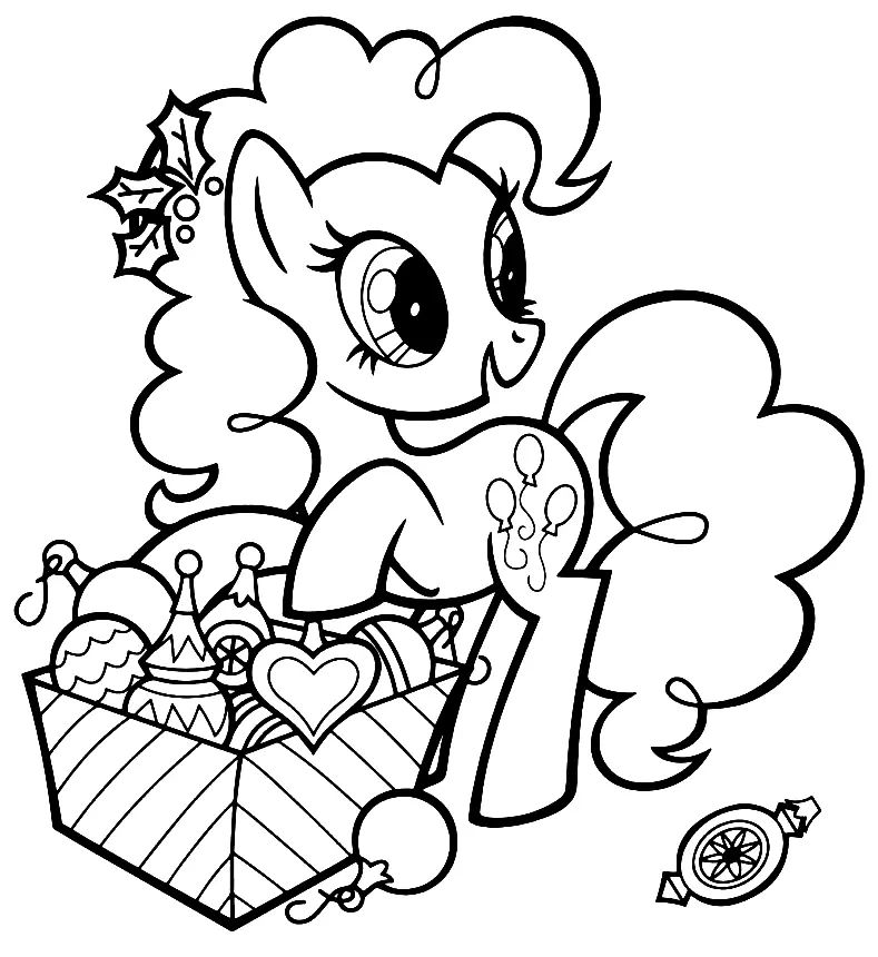 Çocuklar İçin Pinkie Pie Boyama Sayfaları 