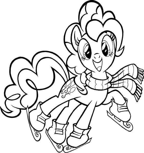 Çocuklar İçin Pinkie Pie Boyama Sayfaları 