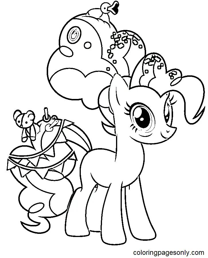 Çocuklar İçin Pinkie Pie Boyama Sayfaları 