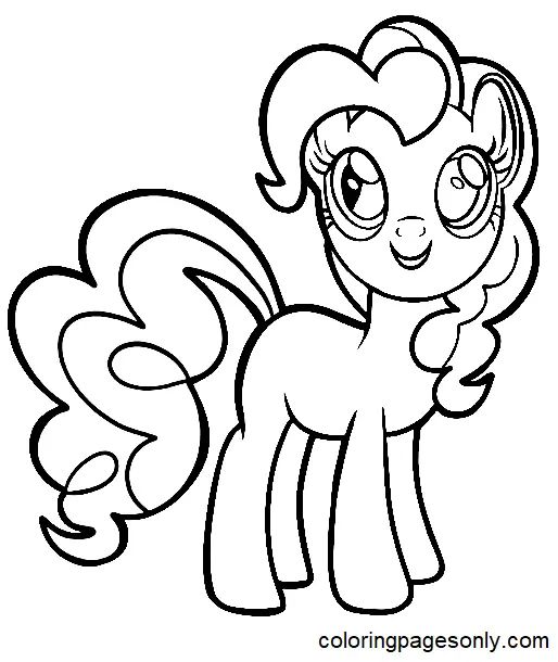 Çocuklar İçin Pinkie Pie Boyama Sayfaları 