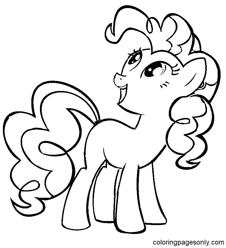 Çocuklar İçin Pinkie Pie Boyama Sayfaları 