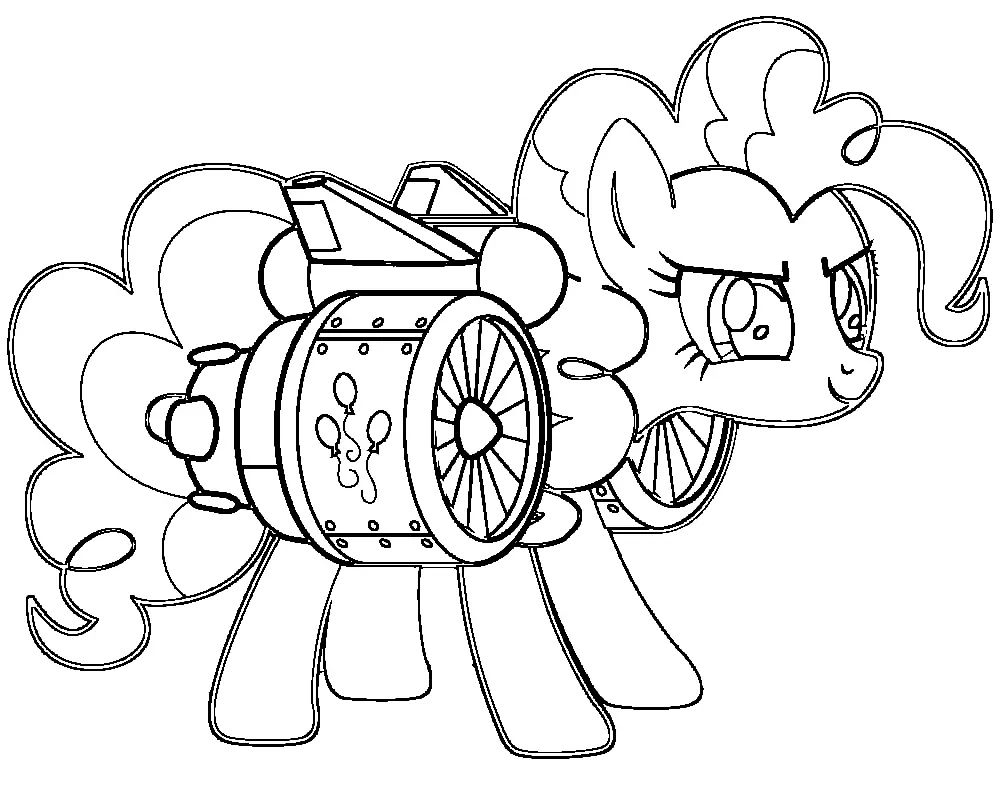 Çocuklar İçin Pinkie Pie Boyama Sayfaları 