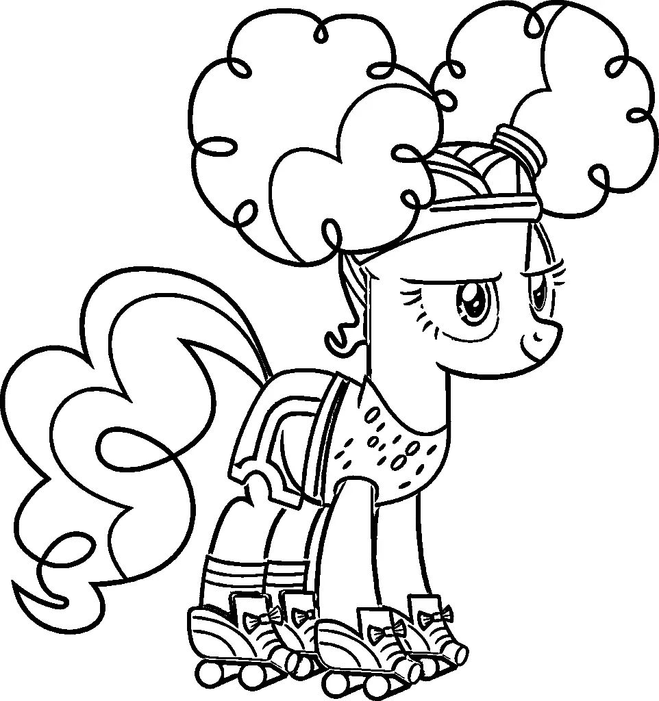Çocuklar İçin Pinkie Pie Boyama Sayfaları 