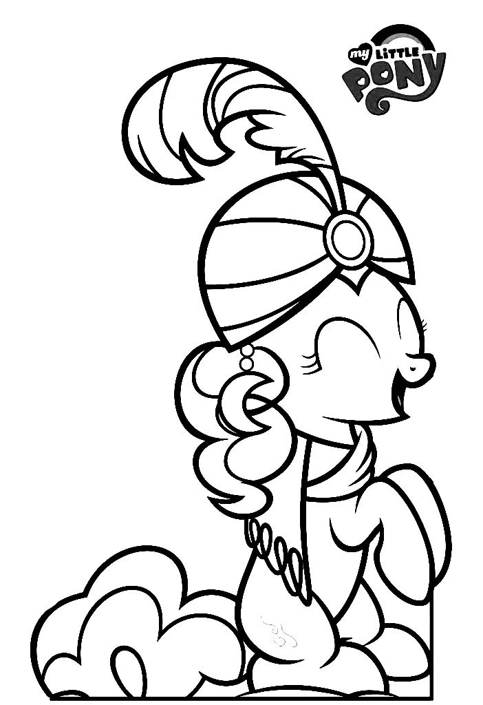 Çocuklar İçin Pinkie Pie Boyama Sayfaları 