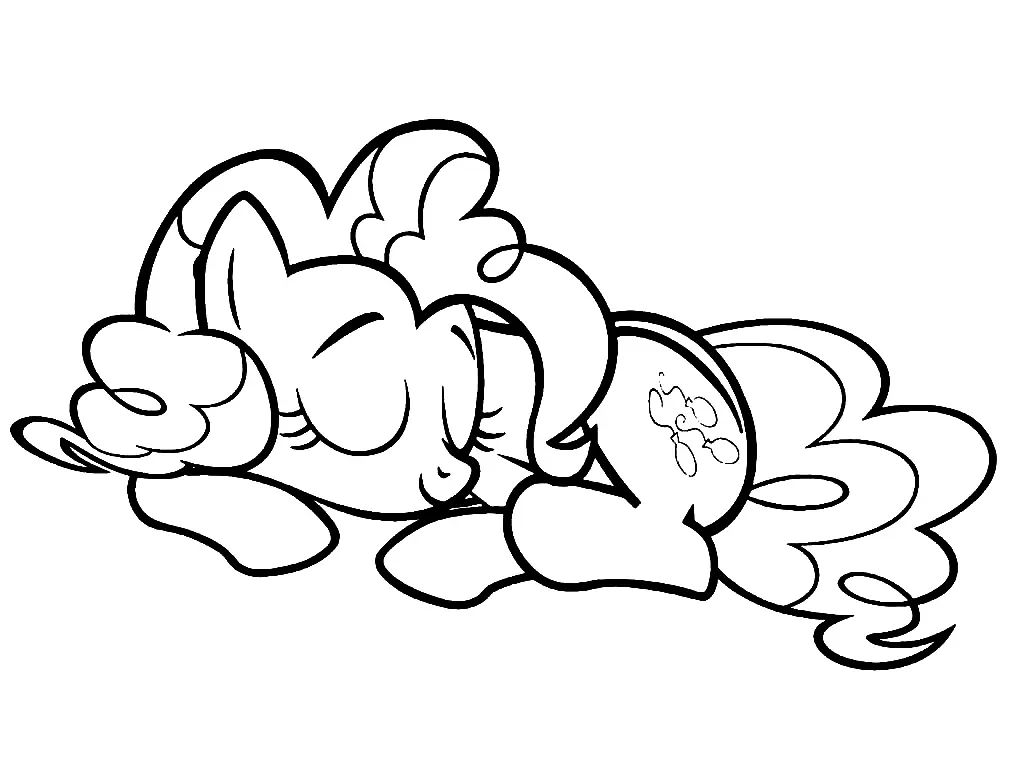 Çocuklar İçin Pinkie Pie Boyama Sayfaları 