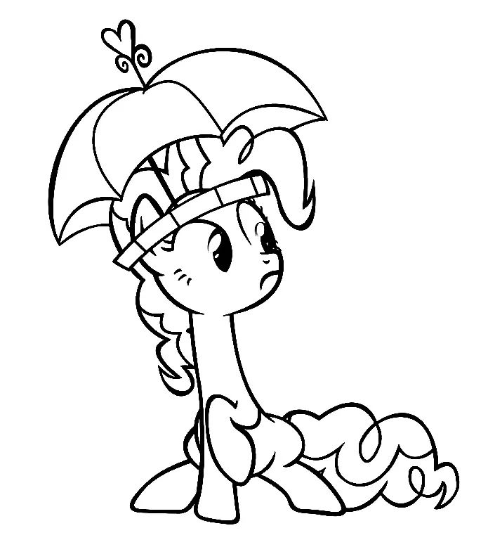 Çocuklar İçin Pinkie Pie Boyama Sayfaları 