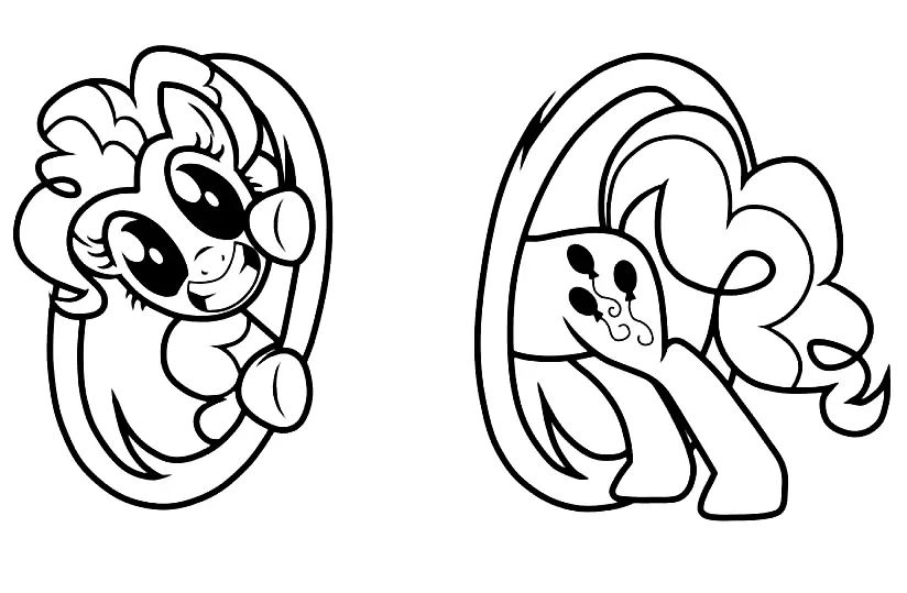 Çocuklar İçin Pinkie Pie Boyama Sayfaları 