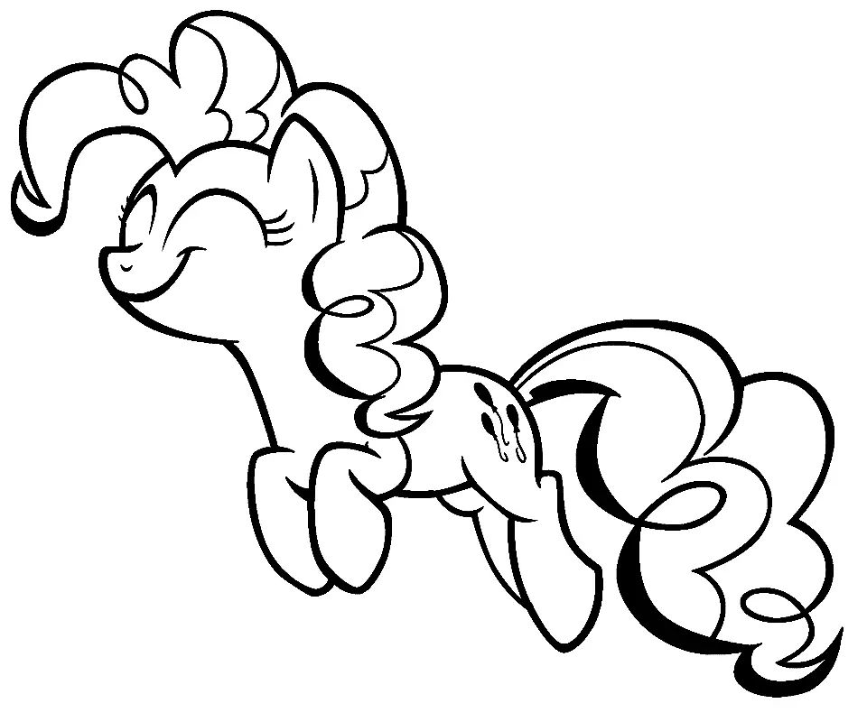 Çocuklar İçin Pinkie Pie Boyama Sayfaları 