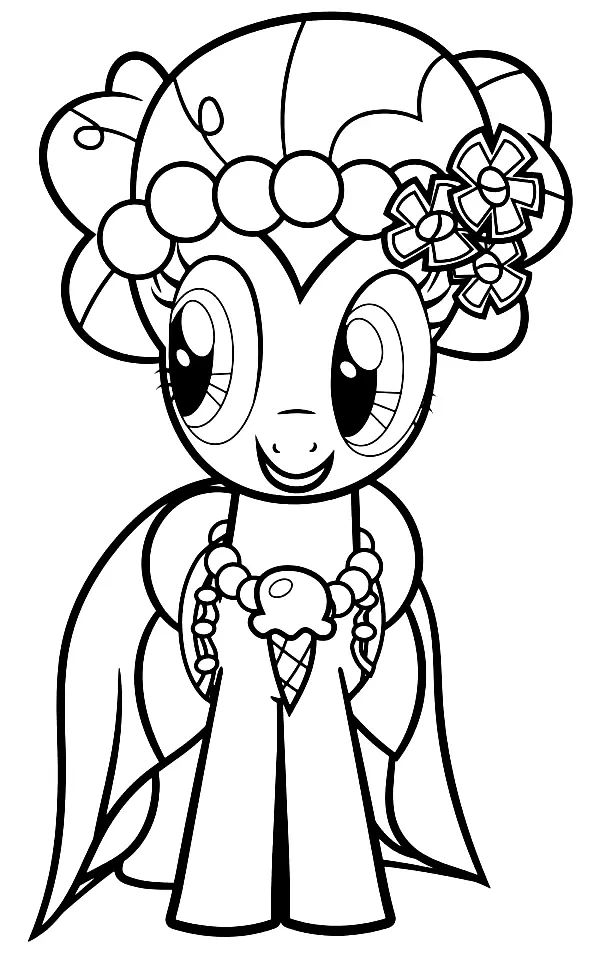 Çocuklar İçin Pinkie Pie Boyama Sayfaları 