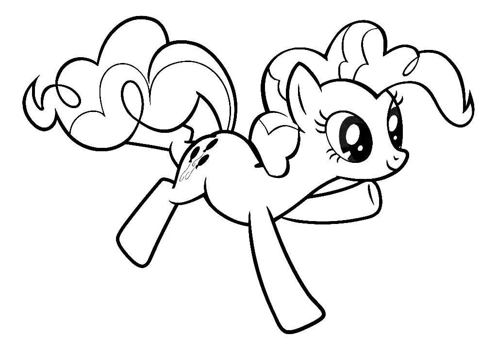 Çocuklar İçin Pinkie Pie Boyama Sayfaları 