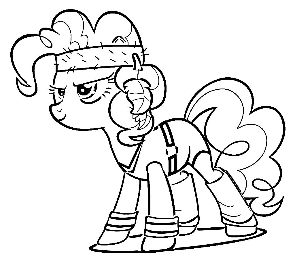 Çocuklar İçin Pinkie Pie Boyama Sayfaları 