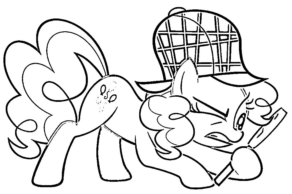 Çocuklar İçin Pinkie Pie Boyama Sayfaları 
