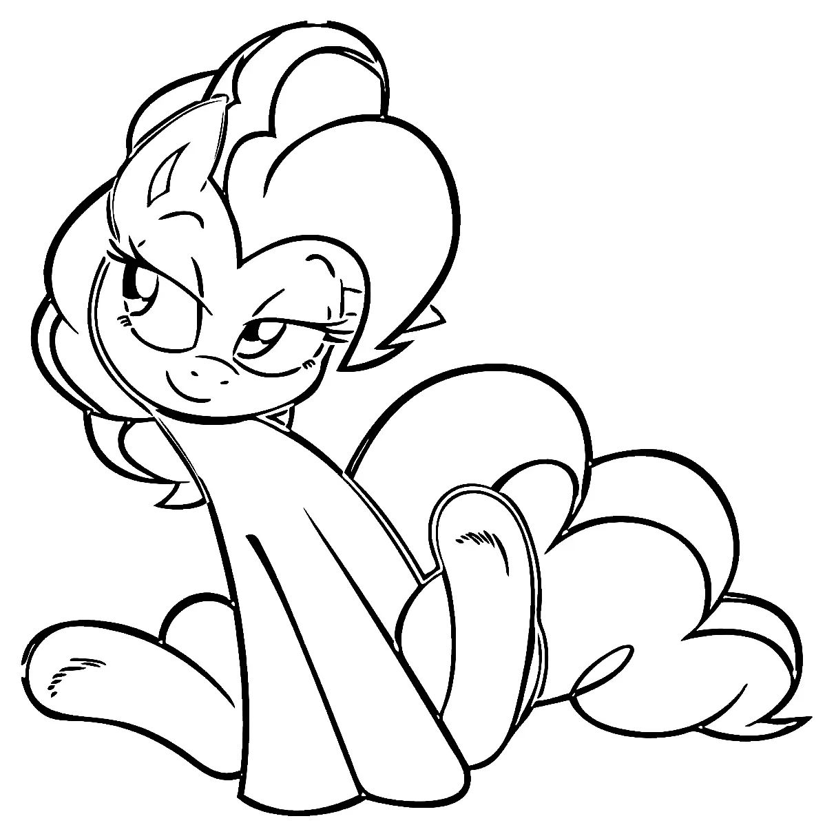 Çocuklar İçin Pinkie Pie Boyama Sayfaları 