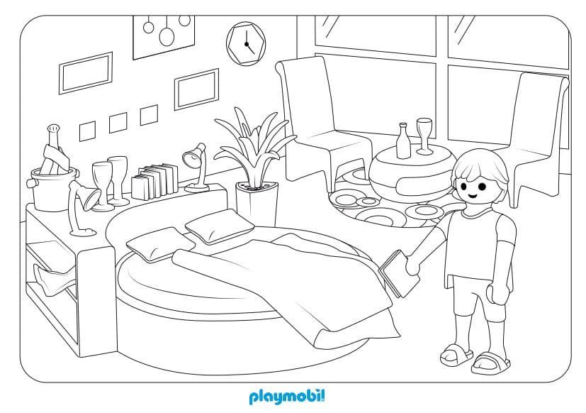 Çocuklar İçin Play Mobil Boyama Sayfaları 