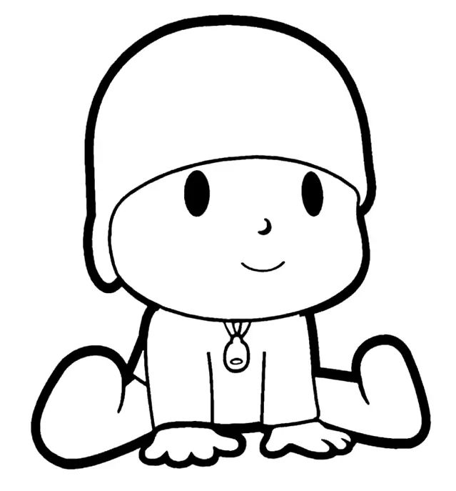 Çocuklar İçin Pocoyo Boyama Sayfaları 