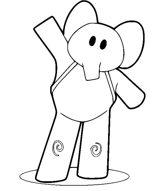 Çocuklar İçin Pocoyo Boyama Sayfaları 