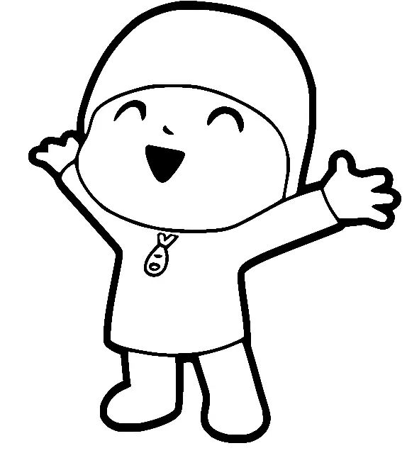 Çocuklar İçin Pocoyo Boyama Sayfaları 