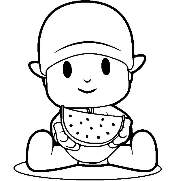 Çocuklar İçin Pocoyo Boyama Sayfaları 