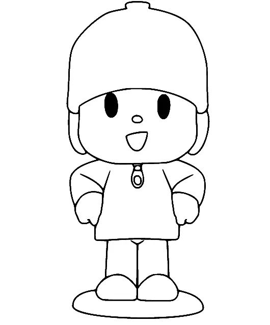 Çocuklar İçin Pocoyo Boyama Sayfaları 