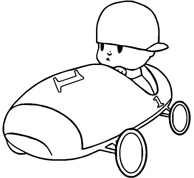 Çocuklar İçin Pocoyo Boyama Sayfaları 