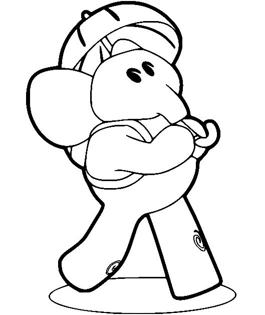 Çocuklar İçin Pocoyo Boyama Sayfaları 