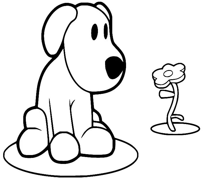 Çocuklar İçin Pocoyo Boyama Sayfaları 