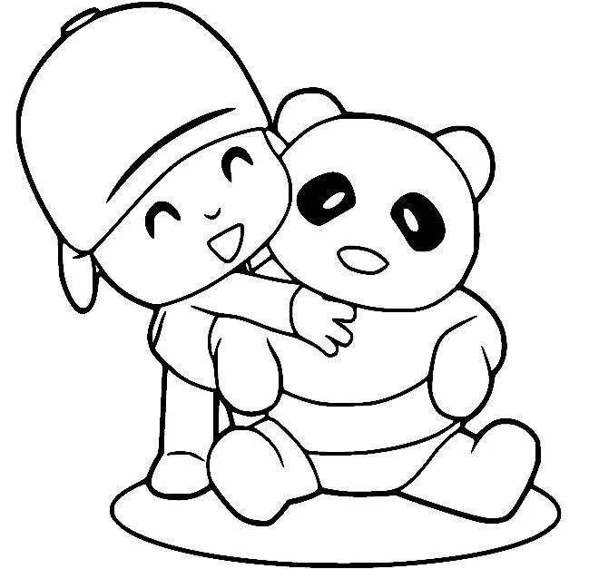 Çocuklar İçin Pocoyo Boyama Sayfaları 