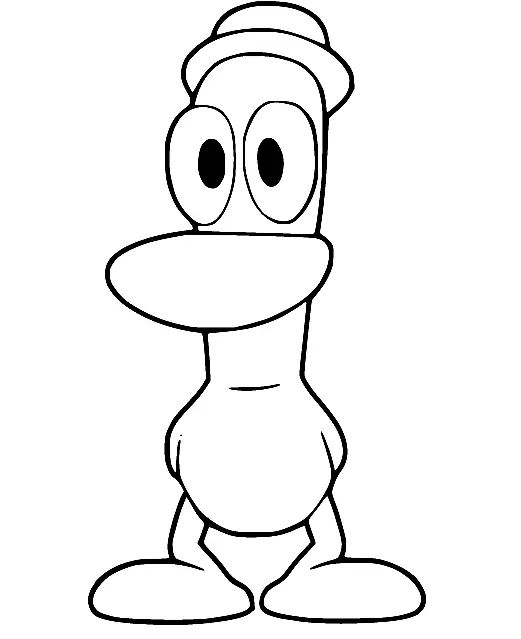 Çocuklar İçin Pocoyo Boyama Sayfaları 