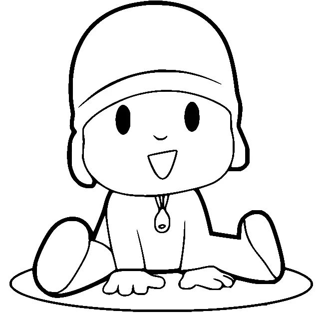 Çocuklar İçin Pocoyo Boyama Sayfaları 