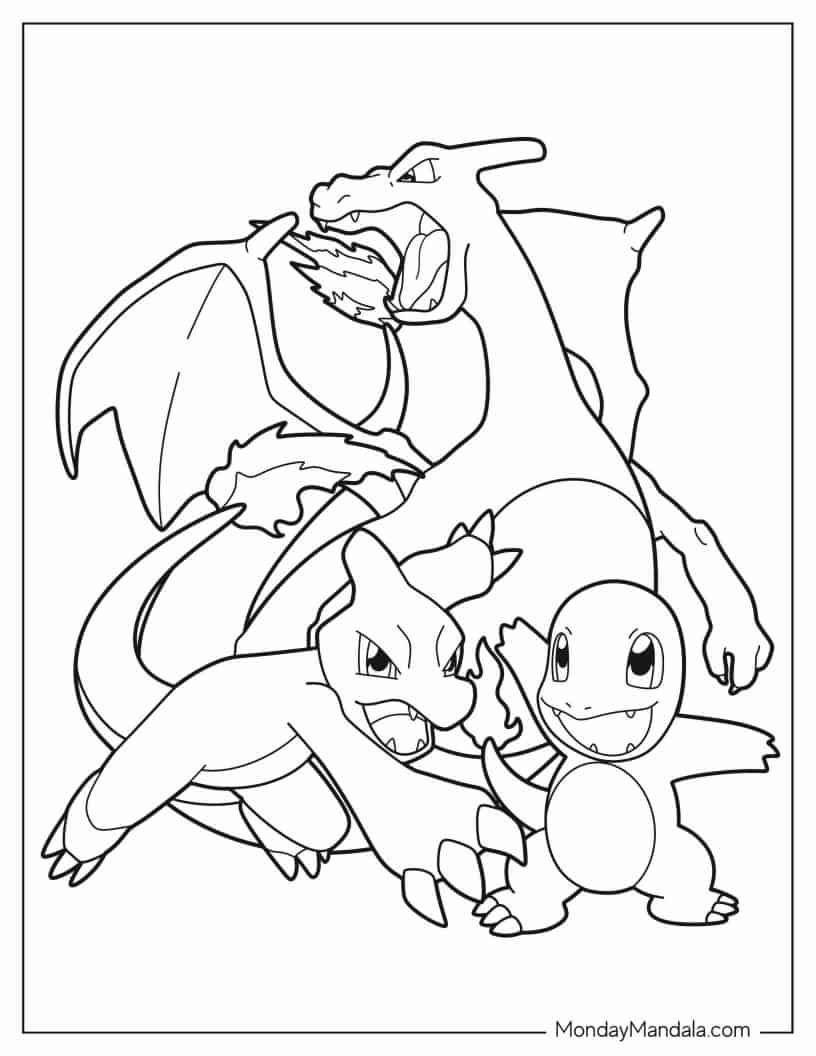 Çocuklar İçin Pokemon Boyama Sayfaları 