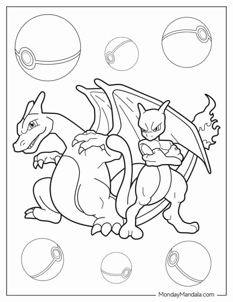 Çocuklar İçin Pokemon Boyama Sayfaları 