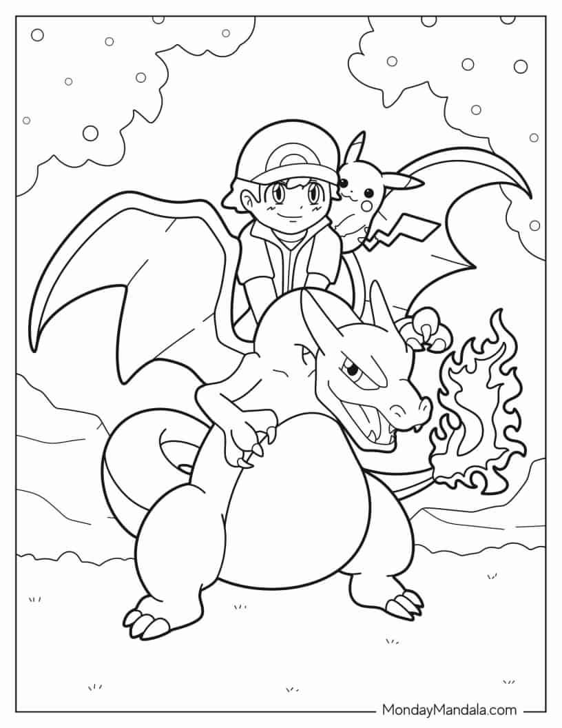 Çocuklar İçin Pokemon Boyama Sayfaları 
