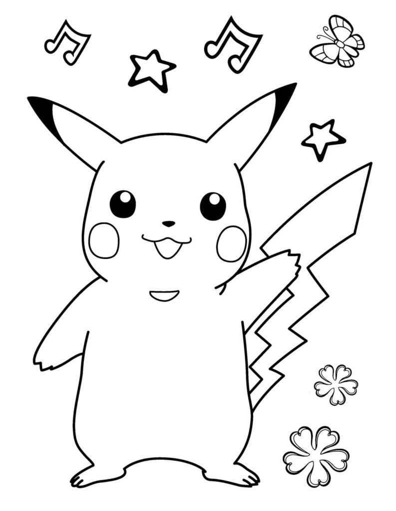 Çocuklar İçin Pokemon Boyama Sayfaları 