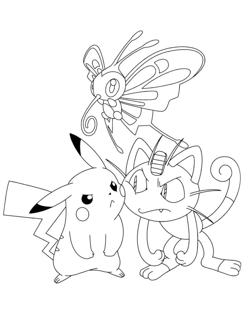 Çocuklar İçin Pokemon Boyama Sayfaları 