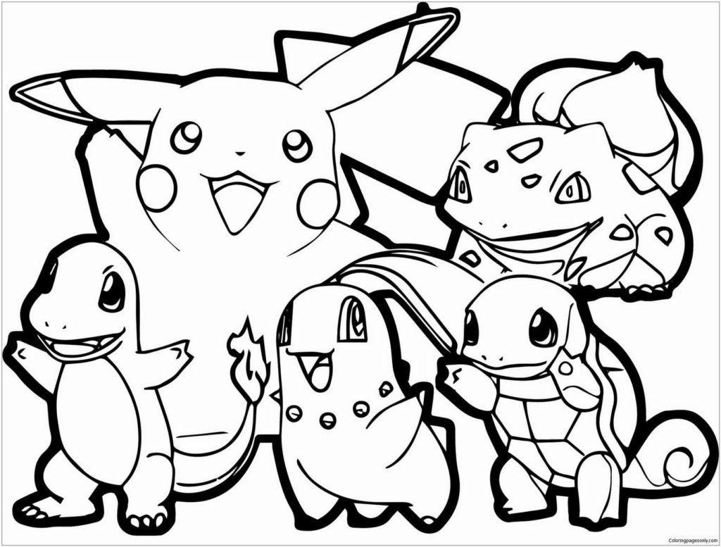 Çocuklar İçin Pokemon Boyama Sayfaları 
