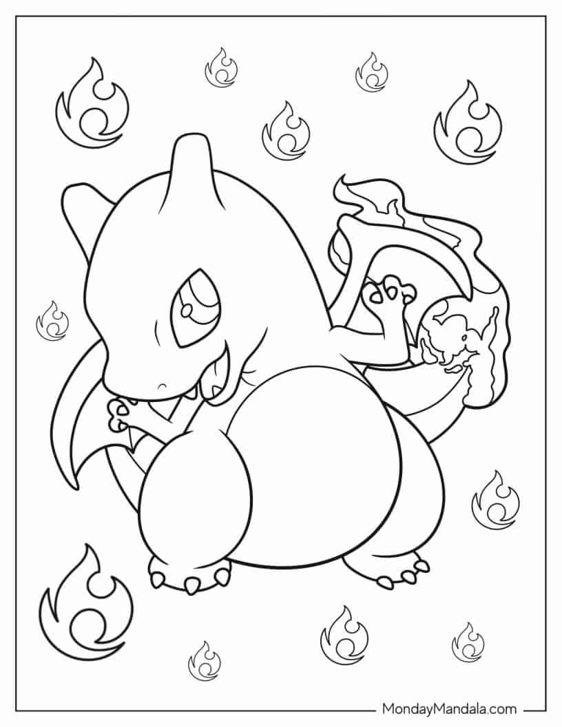 Çocuklar İçin Pokemon Boyama Sayfaları 