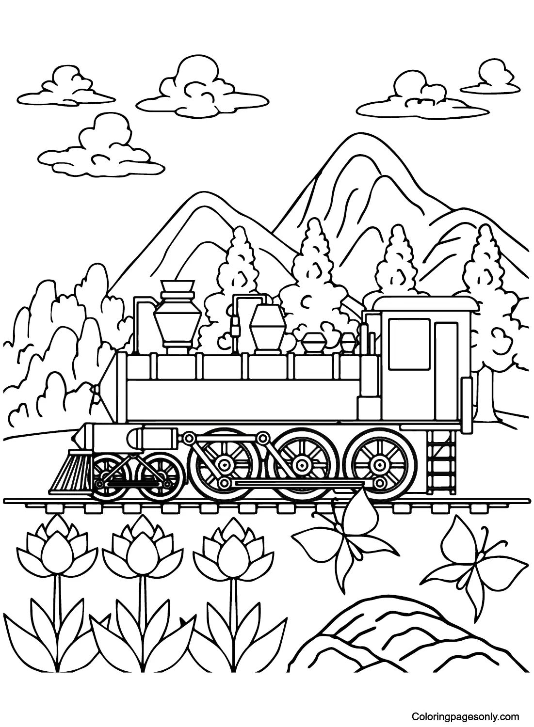 Çocuklar İçin Polar Express Boyama Sayfaları 