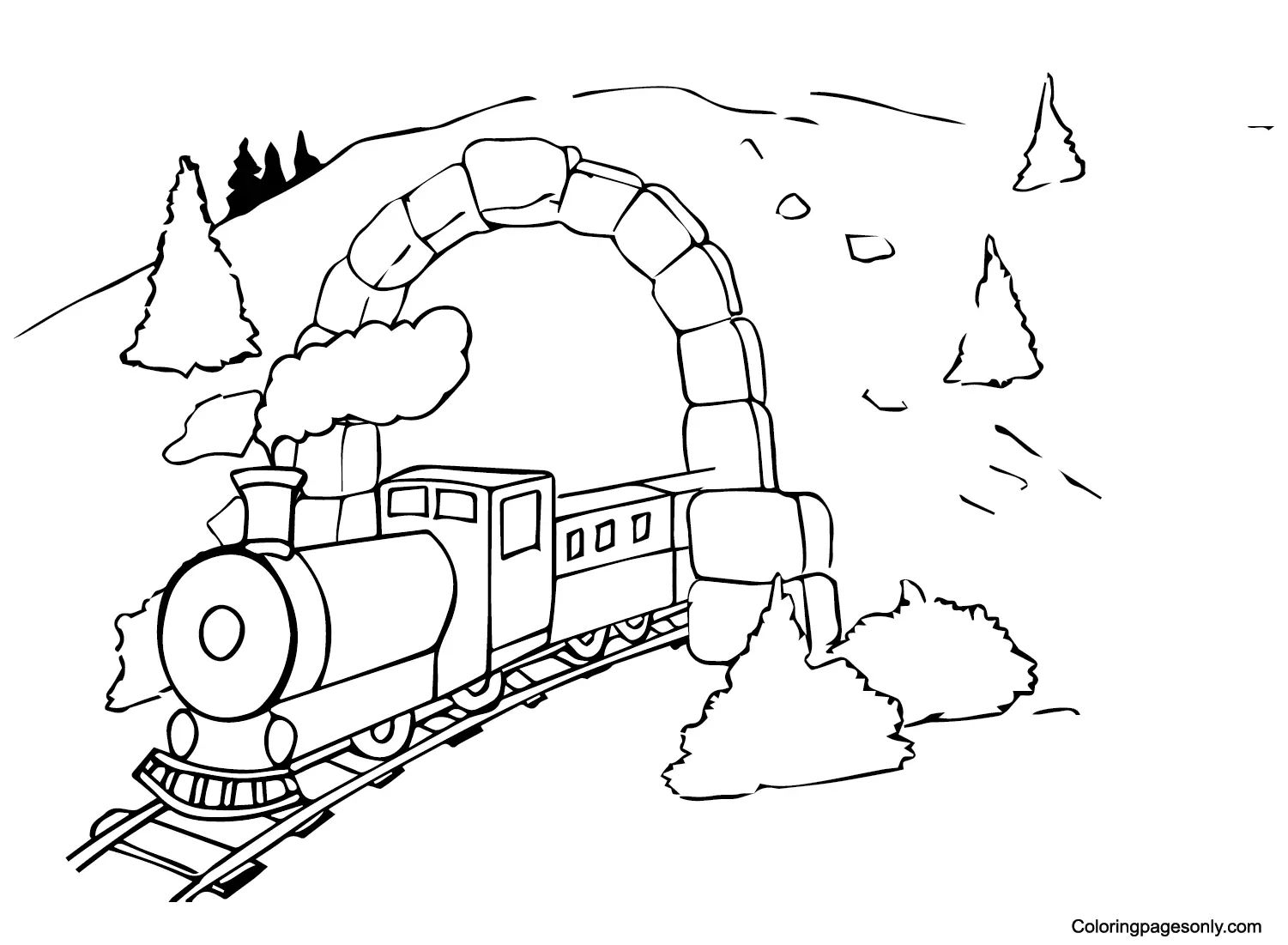 Çocuklar İçin Polar Express Boyama Sayfaları 