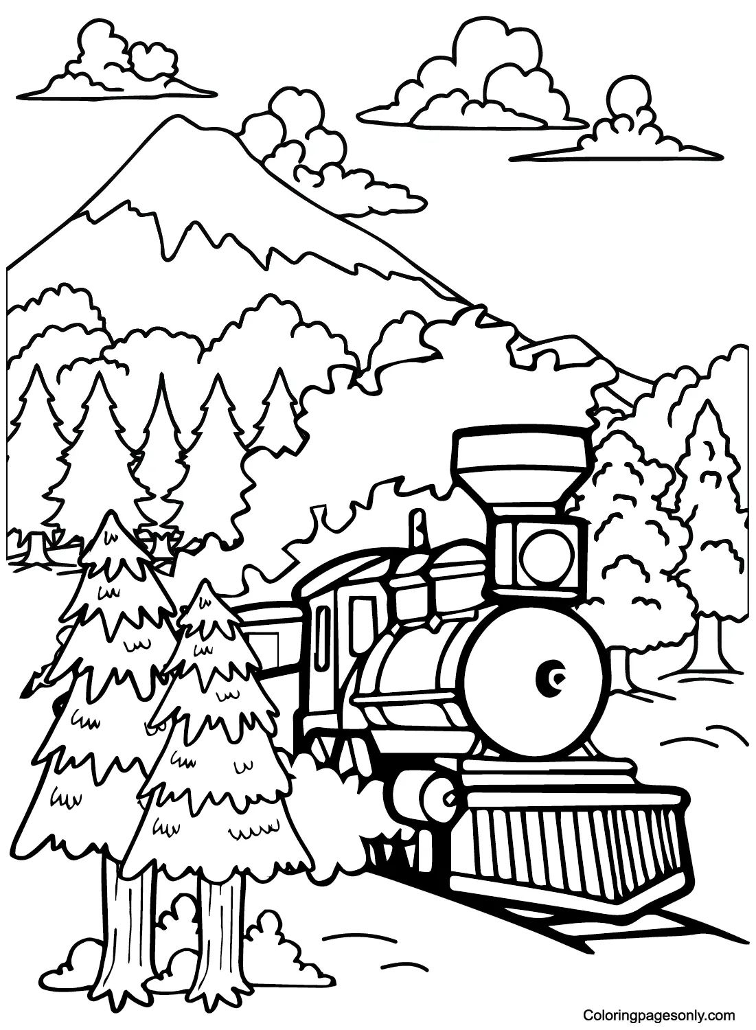 Çocuklar İçin Polar Express Boyama Sayfaları 
