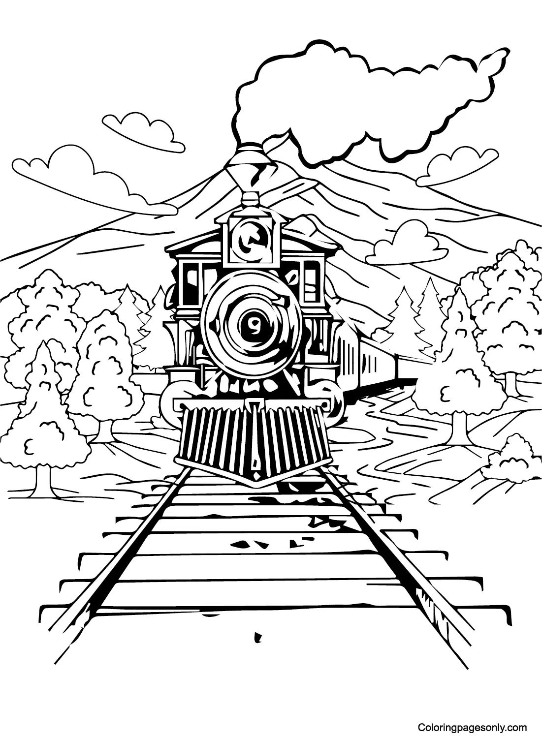 Çocuklar İçin Polar Express Boyama Sayfaları 