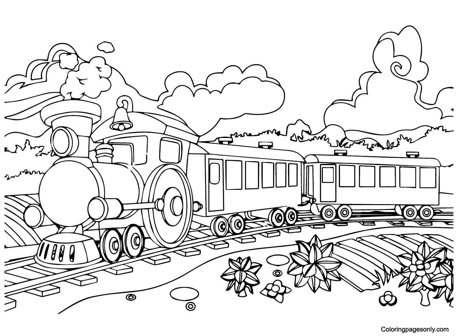 Çocuklar İçin Polar Express Boyama Sayfaları 