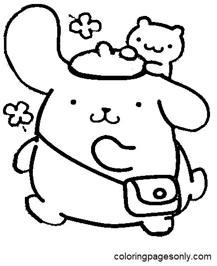 Çocuklar İçin Pompompurin Boyama Sayfaları 