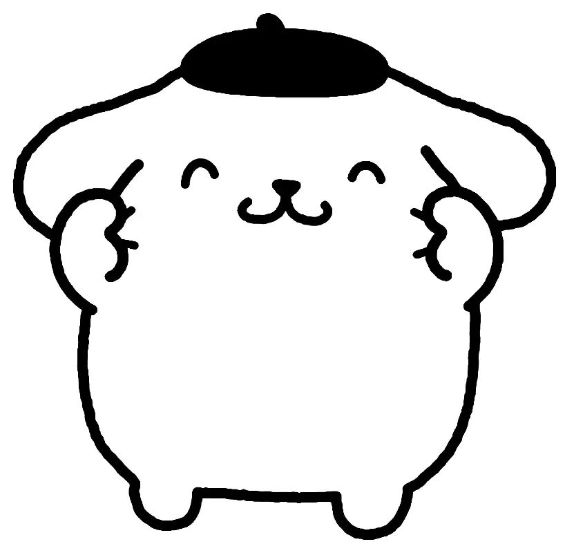 Çocuklar İçin Pompompurin Boyama Sayfaları 