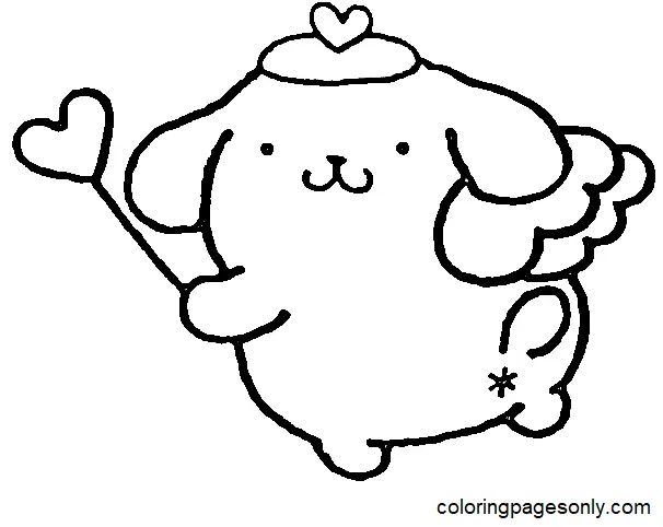 Çocuklar İçin Pompompurin Boyama Sayfaları 
