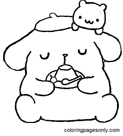 Çocuklar İçin Pompompurin Boyama Sayfaları 