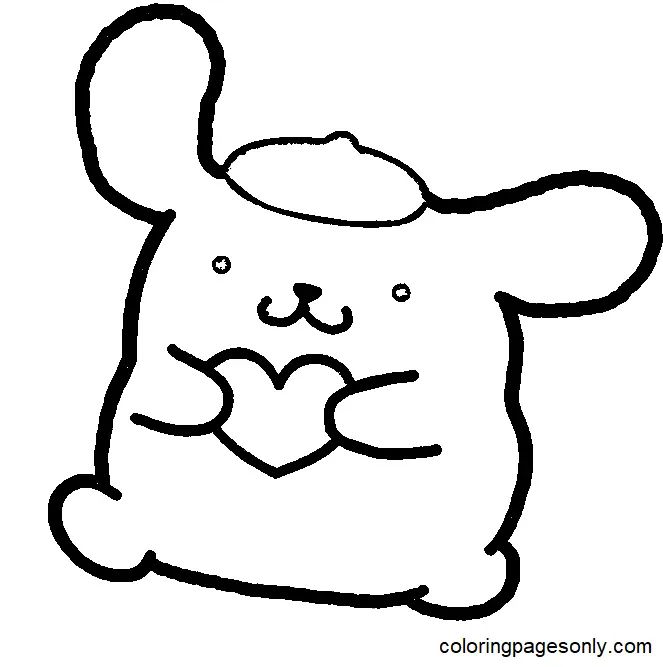 Çocuklar İçin Pompompurin Boyama Sayfaları 
