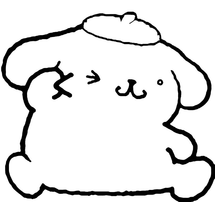 Çocuklar İçin Pompompurin Boyama Sayfaları 