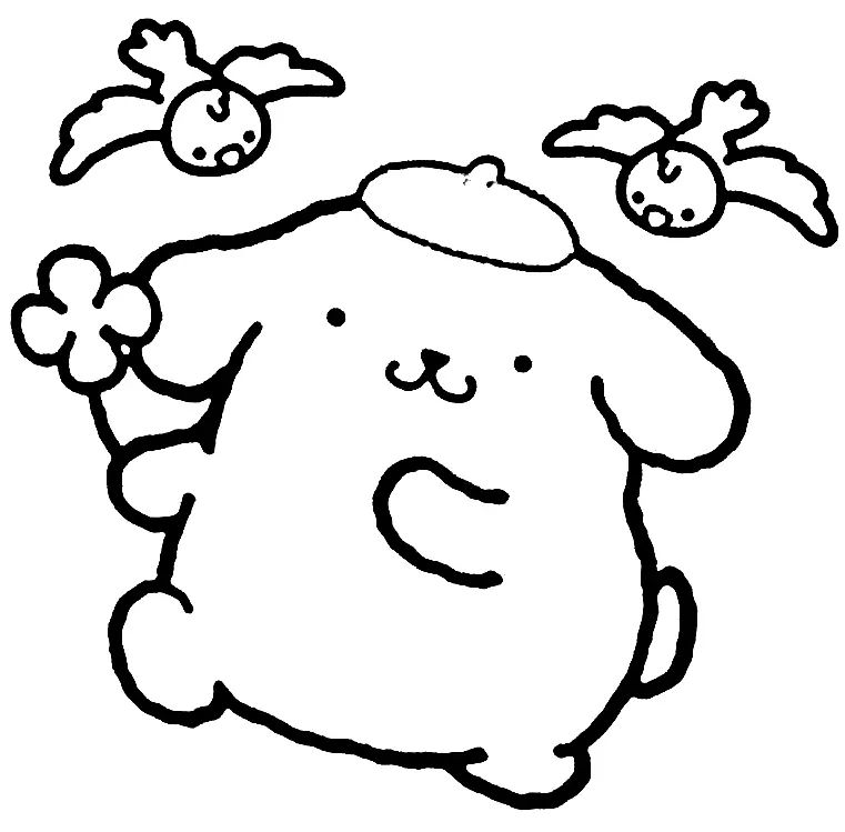 Çocuklar İçin Pompompurin Boyama Sayfaları 